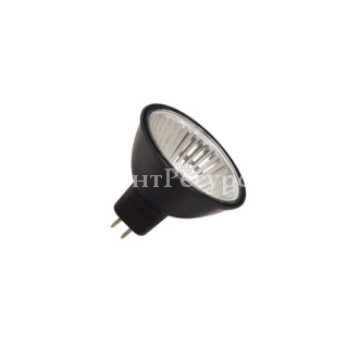 Лампа галогенная Foton MR16 HRS51 BL 50W 220V GU5,3 JCDR отражатель black/черный