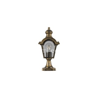 Светильник садово-парковый Византия PL4013 E27 170*100*345мм черное золото (на постамент)