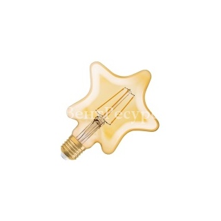 Лампа филаментная светодиодная Osram звезда Vintage 1906 LED CL GOLD 4.5W/824 E27 L165x125mm