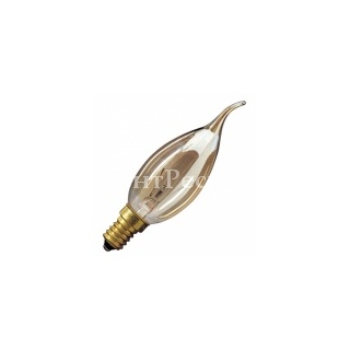 Лампа свеча на ветру Foton DECOR С35 FLAME GL 40W E14 230V золотая