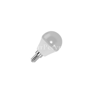 Лампа светодиодная шарик FL-LED GL45 5,5W 2700К 220V E14 45х80 510Лм теплый свет