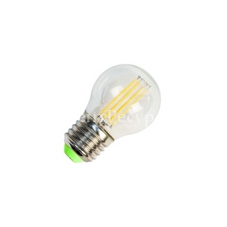 Лампа филаментная светодиодная шарик Feron LB-61 5W 4000K 230V 550lm E27 filament белый свет