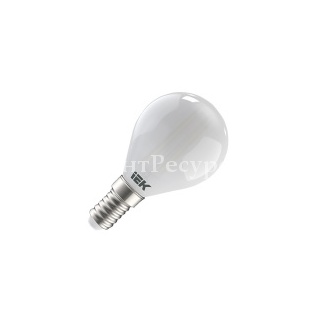 Лампа LED G45 шар матовый 7Вт 230В 4000К E14 серия 360° IEK