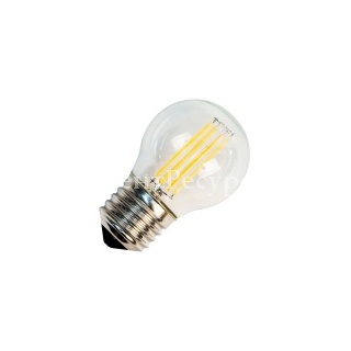 Лампа филаментная светодиодная шарик FL-LED Filament  G45 6W 3000К 220V 600lm E27 теплый свет
