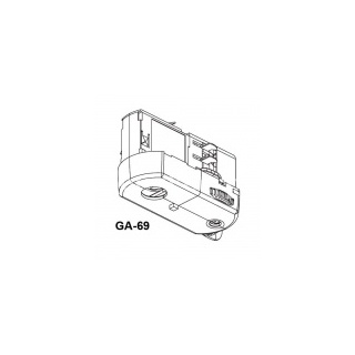 GA69-1 Мультиадаптер Nordic 6А, 250V алюминий (нагрузка до 5 кг)