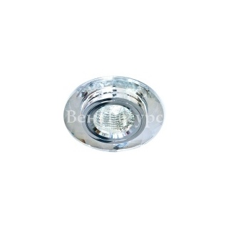 Светильник 8050-2 точечный MR16 G5.3/GU5.3 серебро-серебро круг