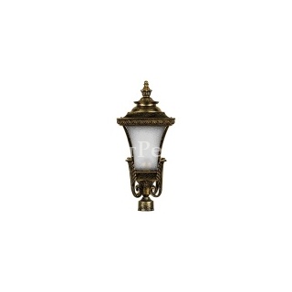 Светильник садово-парковый Валенсия PL4025 E27 240*240*545мм черное золото (на столб)