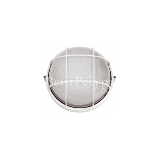 Светильник влагозащищенный НПП1102 100W E27 IP54 круглый с решеткой белый ИЭК