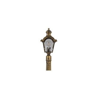 Светильник садово-парковый Византия PL4016 E27 170*100*1020мм черное золото (столб 1.13м)