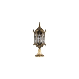 Светильник садово-парковый Багдад PL115 E27 185*205*520мм черное золото (на постамент)