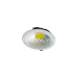 Светодиодный светильник downlight FL-LED DLA 30W 2700K 2600lm D225x65mm d205mm
