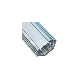 Профиль для светодиодной ленты LED CAB272 угловой 23,8х10мм (20мм) алюминиевый 2 метра