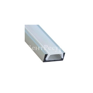 Профиль для светодиодной ленты LED CAB262 накладной 15,2х6,5мм (11мм) алюминиевый 2 метра