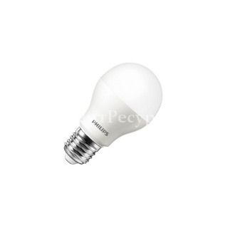 Лампа светодиодная Philips LEDBulb 9,5W (70W) 3000K 806lm E27 230V теплый свет
