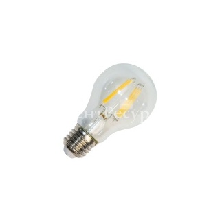 Лампа филаментная светодиодная Feron LB-57 A60 7W 4000K 230V 760lm E27 filament белый свет